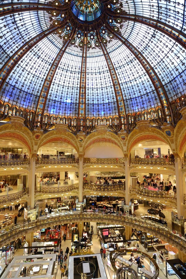 Les Galeries Lafayette, Paris, France Editorial Photography - Image of ...