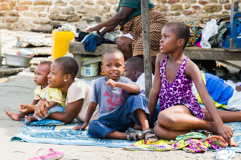 Personnes au GHANA photo stock