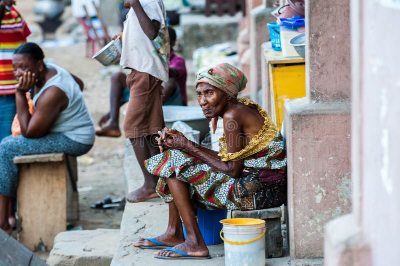 Personnes au GHANA photos stock