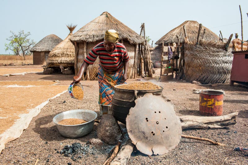 Personnes au GHANA images stock