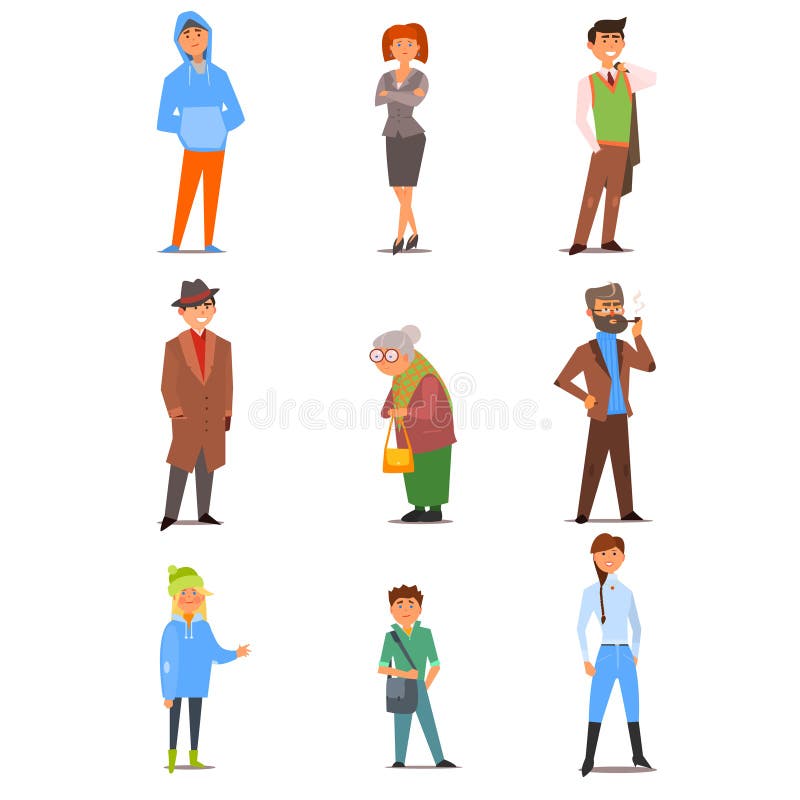 Les gens du mode de vie, de l'âge et de la profession différents illustration libre de droits Les gens du mode de vie, de l'âge et de la profession différents illustration libre de droits
