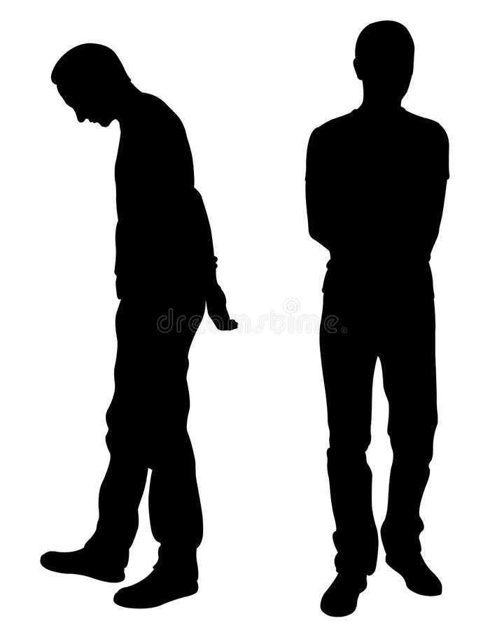 Les gens tenant des mains derrière de retour illustration stock Les gens tenant des mains derrière de retour illustration stock