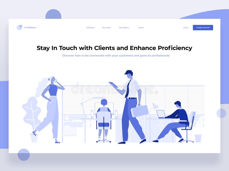 Les gens travaillent dans un bureau et agissent l'un sur l'autre avec différents dispositifs Affaires, gestion de déroulement des illustration de vecteur Les gens travaillent dans un bureau et agissent l'un sur l'autre avec différents dispositifs Affaires, gestion de déroulement des illustration de vecteur