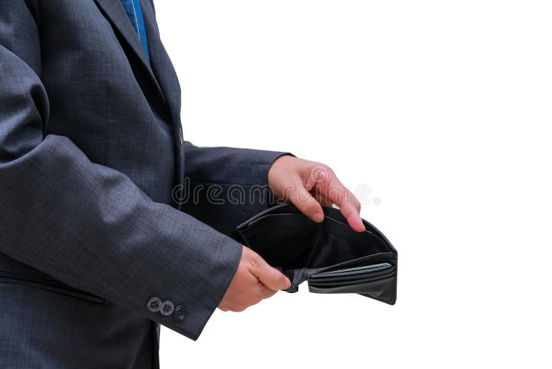Les gens vérifient le portefeuille noir sur le fond blanc photos stock Les gens vérifient le portefeuille noir sur le fond blanc photos stock