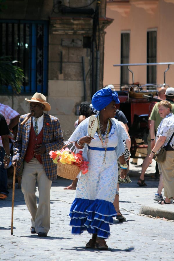 Les gens à vieille La Havane, Cuba images stock Les gens à vieille La Havane, Cuba images stock