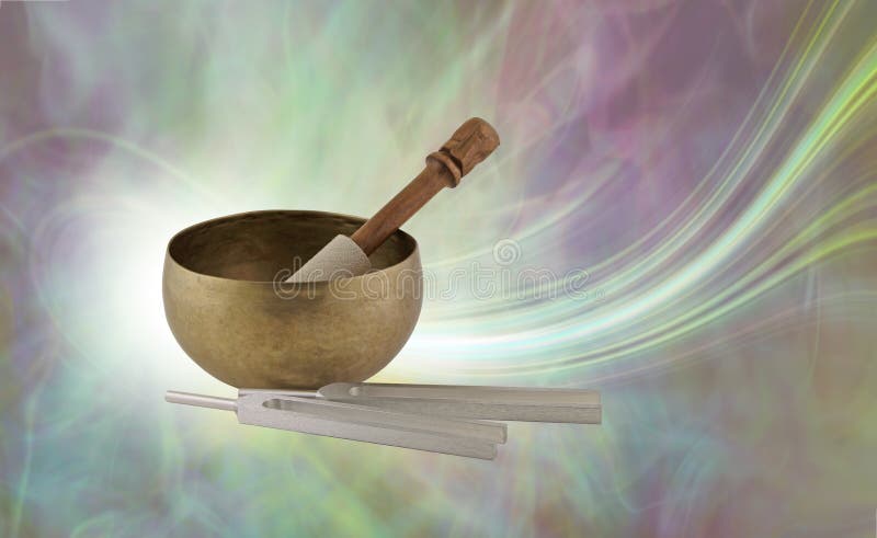 Les instruments sains de thérapie et leur belle énergie mettent en place photographie stock libre de droits
