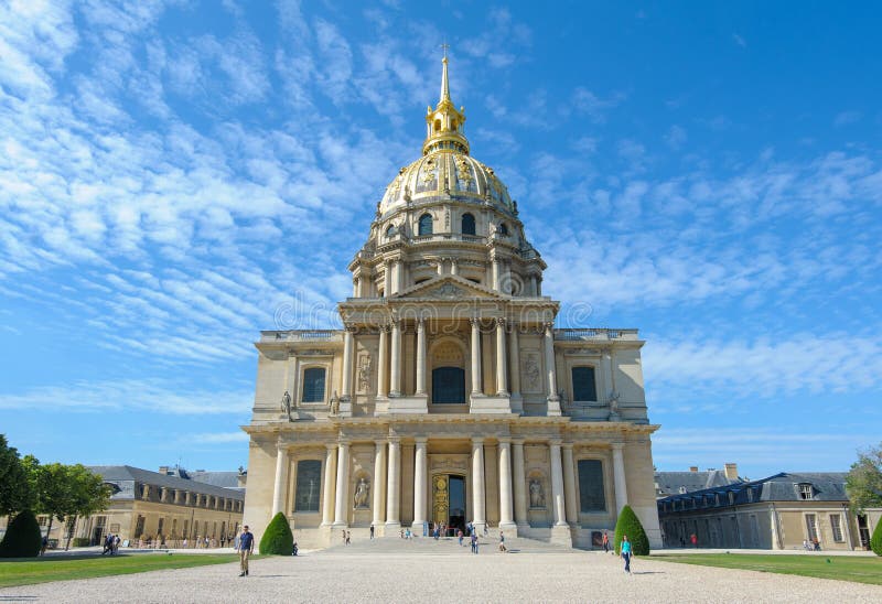 National Residence of the Invalids in Paris, France. Pillar column garden stock images, royalty-free photos and pictures