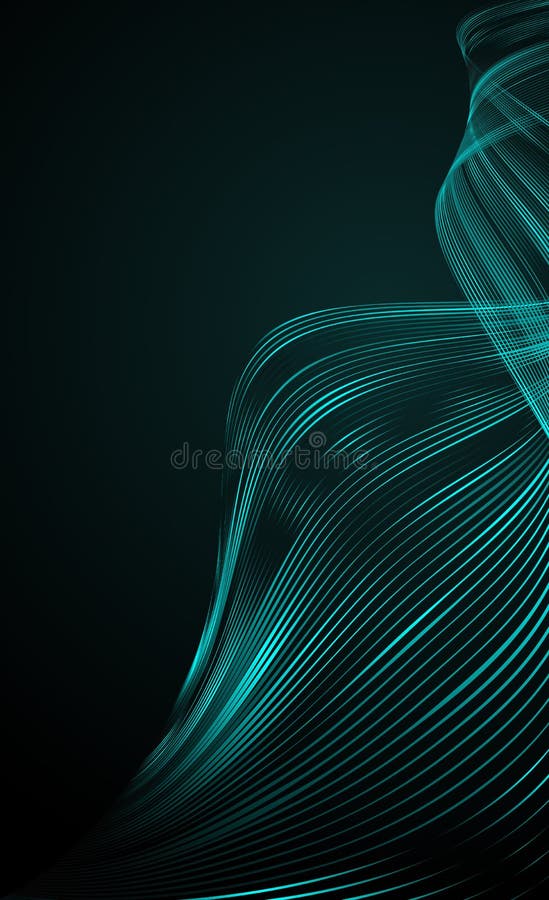 Les lignes onduleuses lumineuses de résumé sur une ligne futuriste modèle de vague de conception d'illustration de technologie de illustration stock Les lignes onduleuses lumineuses de résumé sur une ligne futuriste modèle de vague de conception d'illustration de technologie de illustration stock