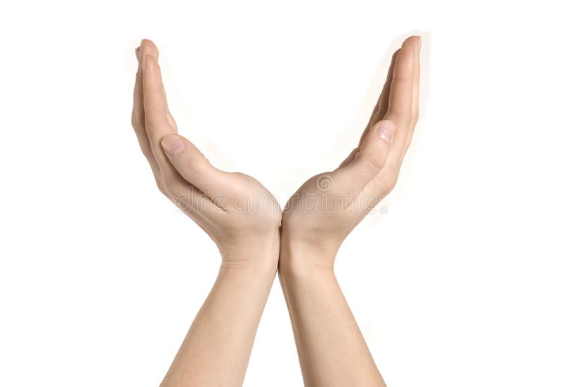les mains s'ouvrent image libre de droits les mains s'ouvrent image libre de droits
