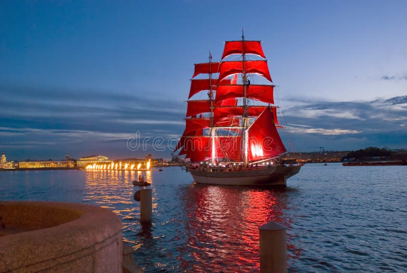 The feast of Scarlet sails in St.Petersburg, Russia. The feast of Scarlet sails in St.Petersburg, Russia.