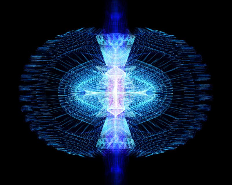 Les particules de haute ?nergie traversent un tokamak ou un dispositif en forme d'anneau illustration de vecteur Les particules de haute ?nergie traversent un tokamak ou un dispositif en forme d'anneau illustration de vecteur