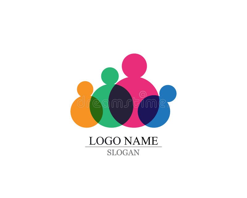 Les personnes de succès de santé s'inquiètent le calibre de logo et de symboles illustration stock Les personnes de succès de santé s'inquiètent le calibre de logo et de symboles illustration stock