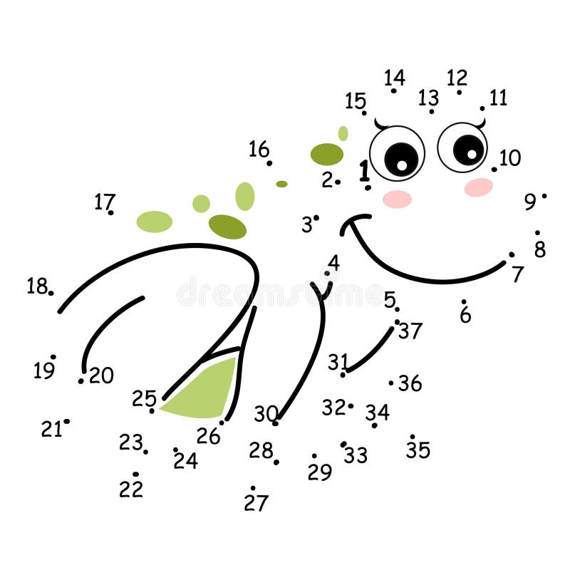 Les points, la grenouille Les points, la grenouille
