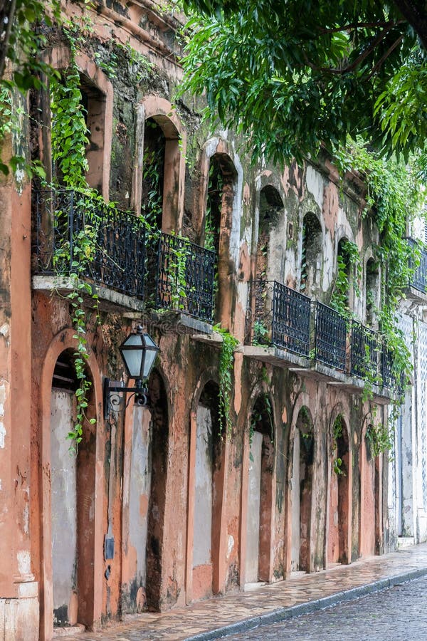Les ruines d'un sao Luis de bâtiment font Maranhao Brésil photo stock Les ruines d'un sao Luis de bâtiment font Maranhao Brésil photo stock