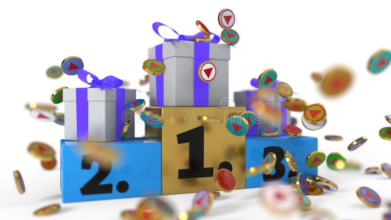 Les récompenses visuelles de fond, rendu 3d illustration libre de droits Les récompenses visuelles de fond, rendu 3d illustration libre de droits