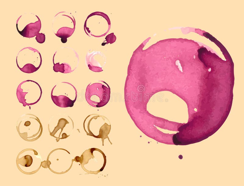 Les taches de staiin de vin et de café éclabousse l'illustration de vecteur d'éclaboussure d'isolement par vecteur de tasse illustration de vecteur Les taches de staiin de vin et de café éclabousse l'illustration de vecteur d'éclaboussure d'isolement par vecteur de tasse illustration de vecteur