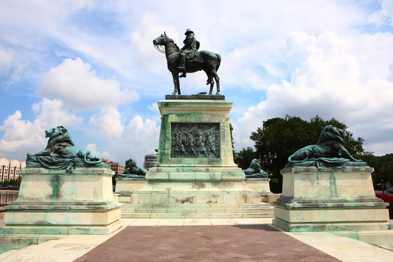 US Grant Statue in the washington. US Grant Statue in the washington