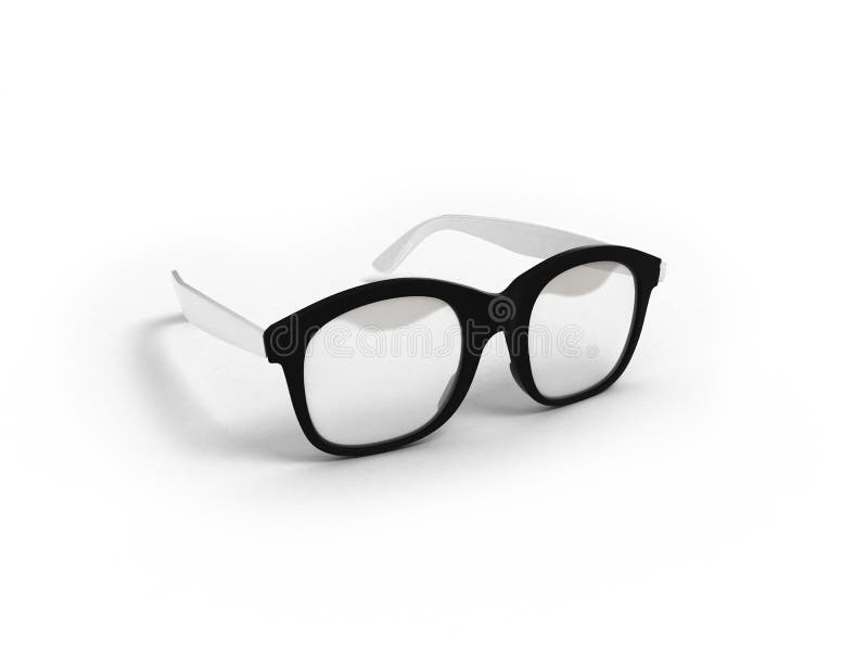 Les verres d'oeil d'isolement sur 3d blanc rendent illustration libre de droits Les verres d'oeil d'isolement sur 3d blanc rendent illustration libre de droits