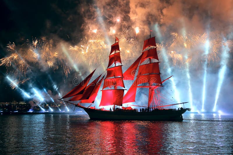 Celebration Scarlet Sails show during the White Nights Festival, June 21, 2015, St. Petersburg, Russia. Celebration Scarlet Sails show during the White Nights Festival, June 21, 2015, St. Petersburg, Russia..