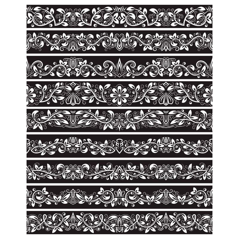 Les éléments blancs noirs de vintage pour le vecteur balaye la création Le kit de calibres de frontières des cadres conçoivent et illustration de vecteur Les éléments blancs noirs de vintage pour le vecteur balaye la création Le kit de calibres de frontières des cadres conçoivent et illustration de vecteur