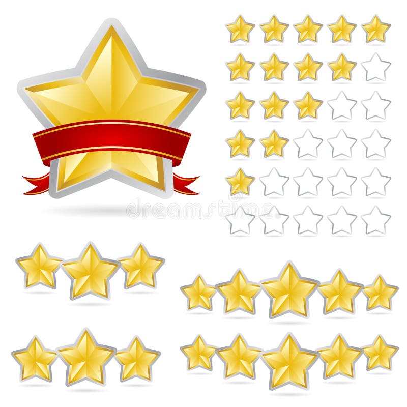 Les étoiles récompensent le positionnement illustration stock Les étoiles récompensent le positionnement illustration stock