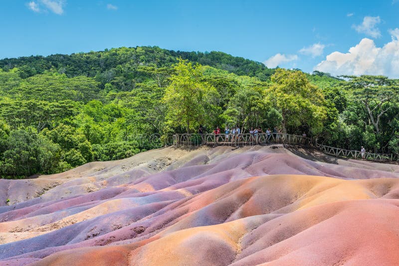 Les Îles Maurice ont coloré les terres images stock Les Îles Maurice ont coloré les terres images stock