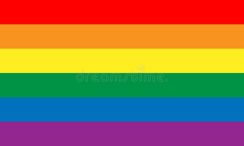 Lesbian, gay, bisexual, and transgender flag. Rainbow pride flag of LGBT organization. Vector illustration. Lesbian, gay, bisexual, and transgender flag. Rainbow pride flag of LGBT organization. Vector illustration