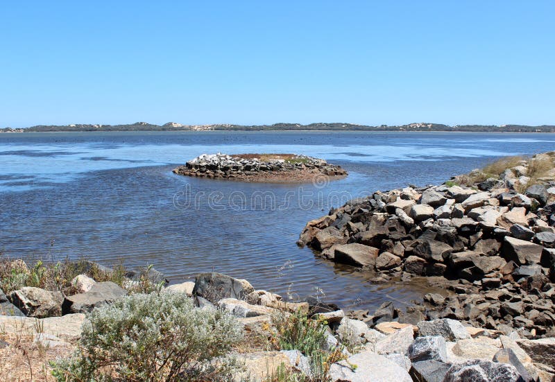 Leschenault Estuary Bunbury West Aust Stock Image Image of horizon