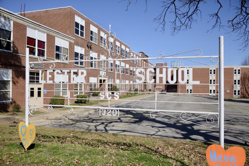 Lester Elementary School, Memphis, Tennessee Editorial Stock Photo