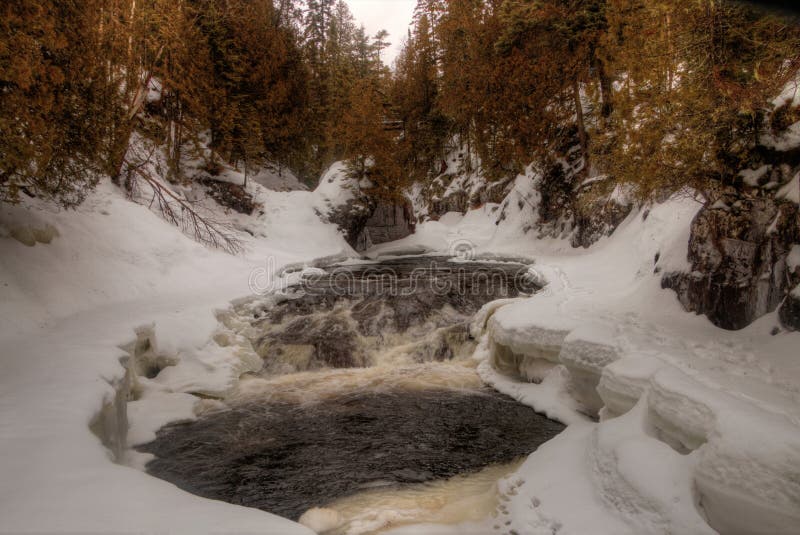 Lester Park is a Popular City Park in Duluth, Minnesota during a Stock