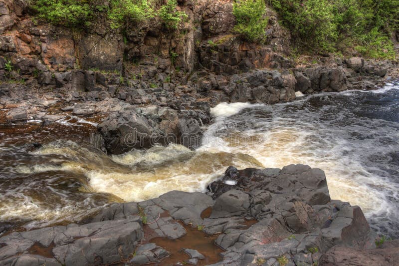 Lester Park is a Popular City Park in Duluth, Minnesota during a Stock