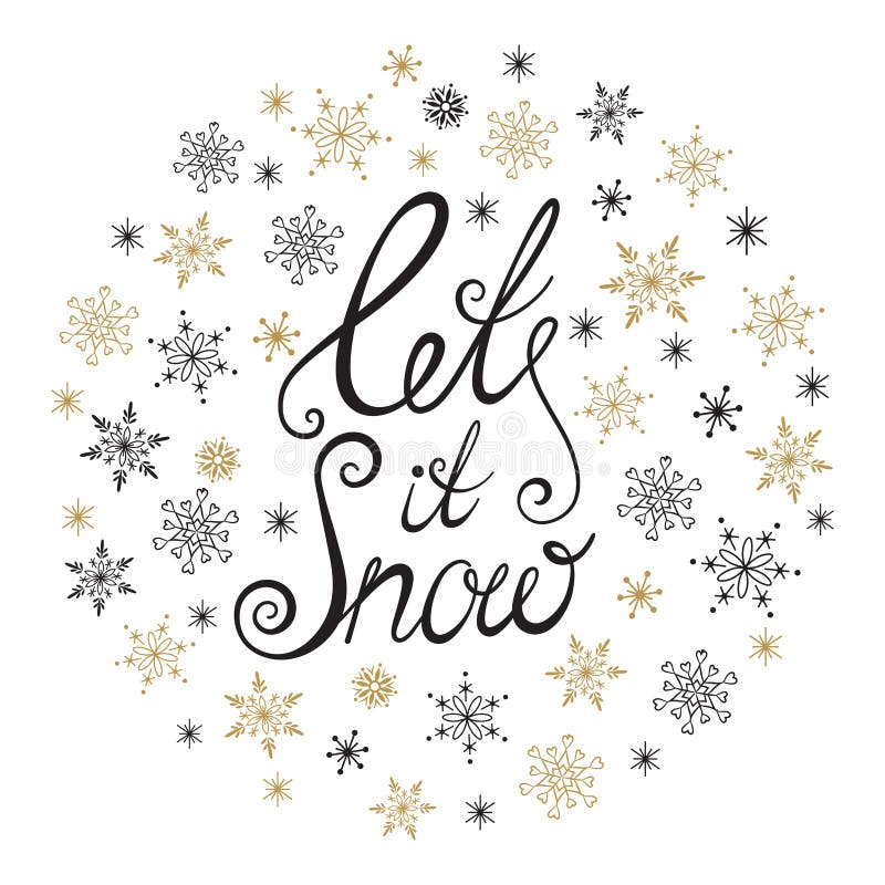 let it snow photo card