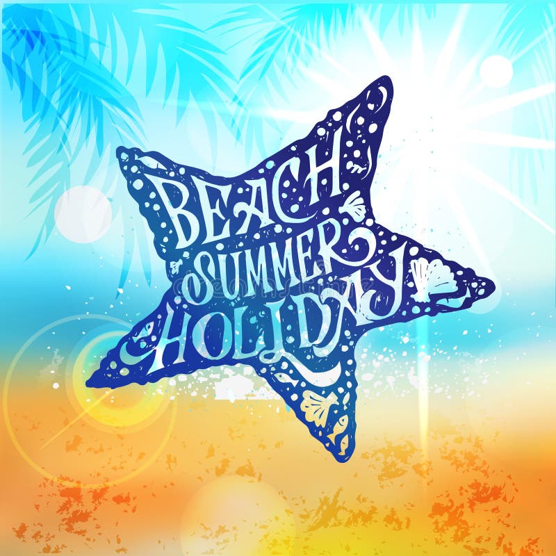 Let The Sunshine In, Summer Beach Poster