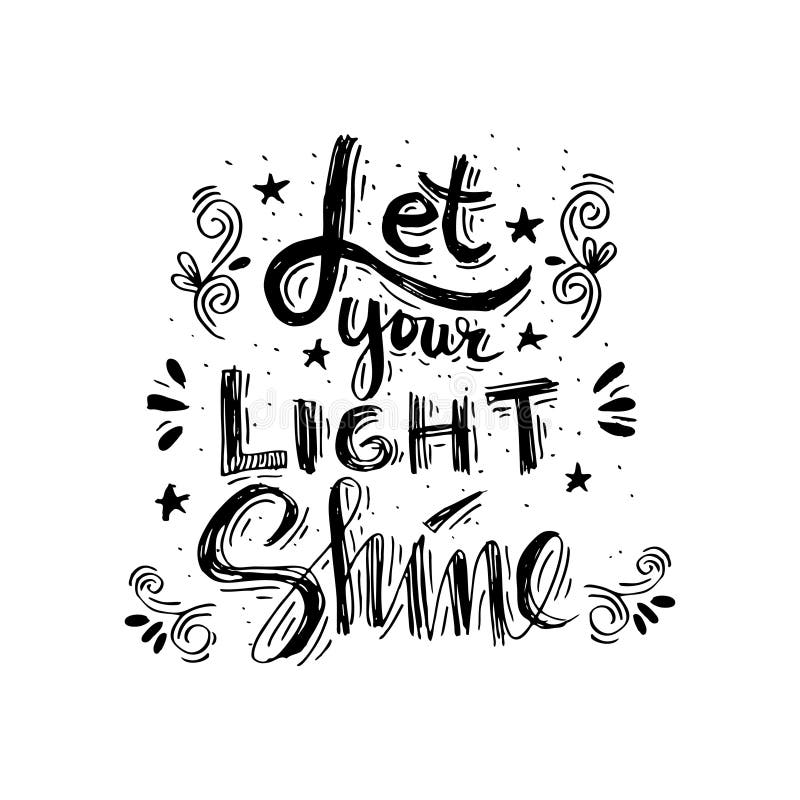 Download Let your light shine stock vector. Illustration of ...