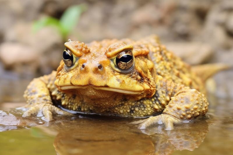 lethargic, disoriented toad indicative of toxicosis, created with generative ai AI generated. lethargic, disoriented toad indicative of toxicosis, created with generative ai AI generated