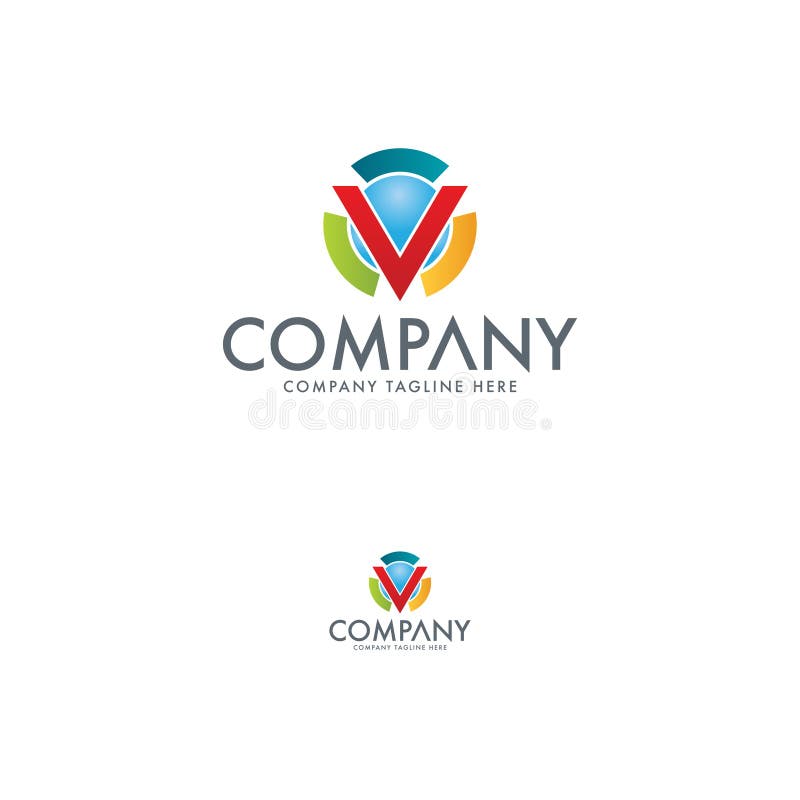 Letra abstracta Logo Design Template de V Plantilla del dise?o del logotipo de las finanzas ilustración del vector Letra abstracta Logo Design Template de V Plantilla del dise?o del logotipo de las finanzas ilustración del vector