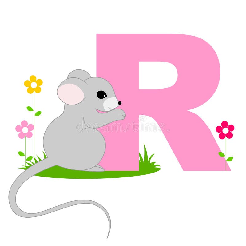 Letra animal do alfabeto - R ilustração royalty free Letra animal do alfabeto - R ilustração royalty free