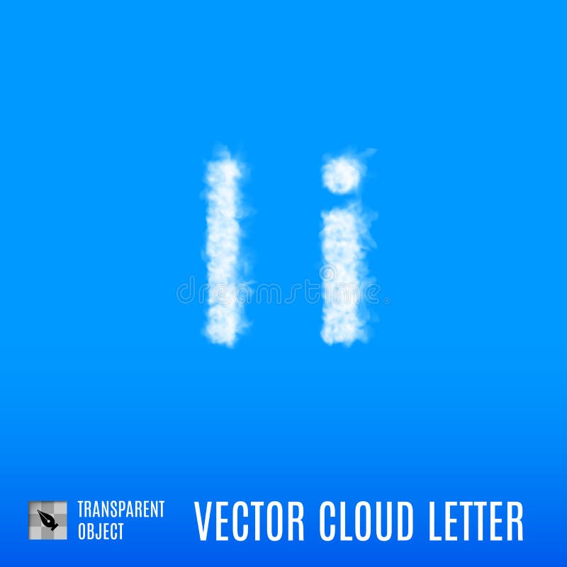 Letra de la nube stock de ilustración. Ilustración de divertido 91824154