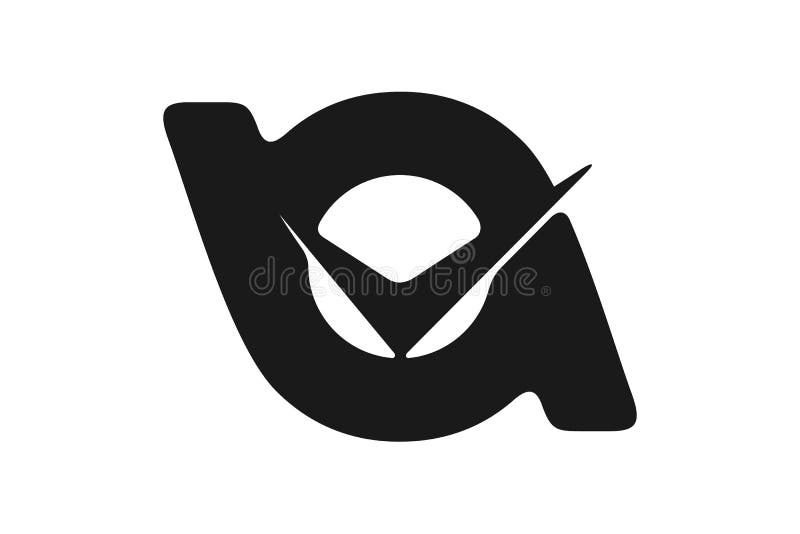 Letra A E Inspiracion De Los Disenos Del Logotipo De La Marca De Verificacion Aislada En El Fondo Blanco Ilustracion Del Vector Ilustracion De Plano Insignia