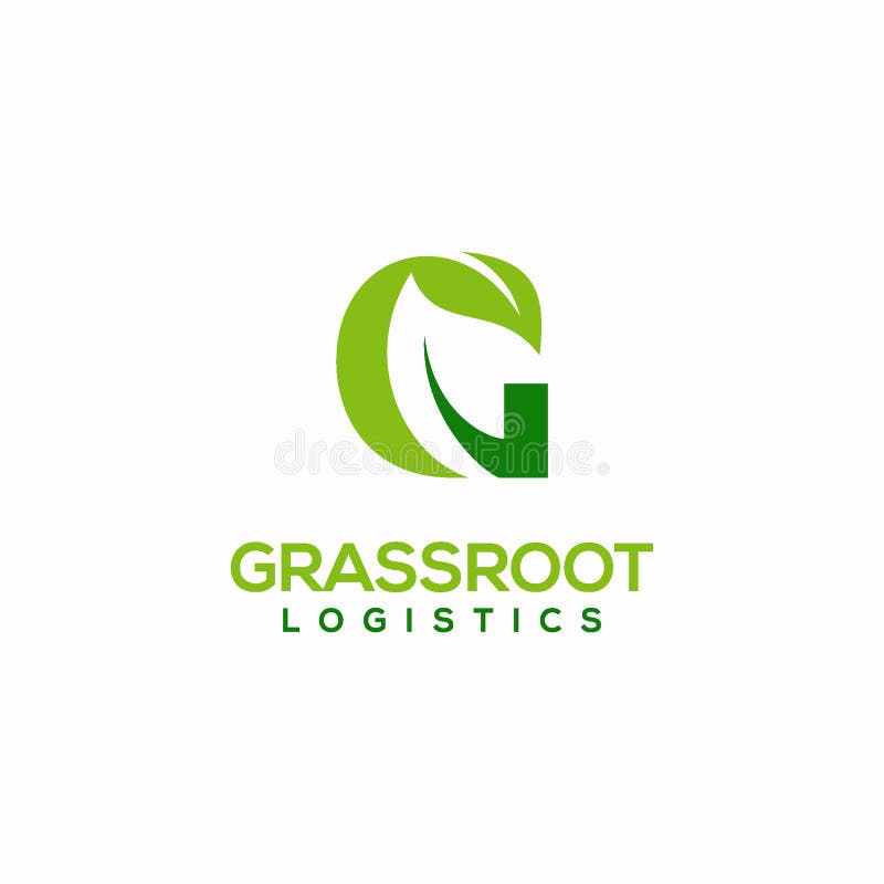 Letra G Logo Typography con vector del logotipo de la hoja ilustración del vector Letra G Logo Typography con vector del logotipo de la hoja ilustración del vector