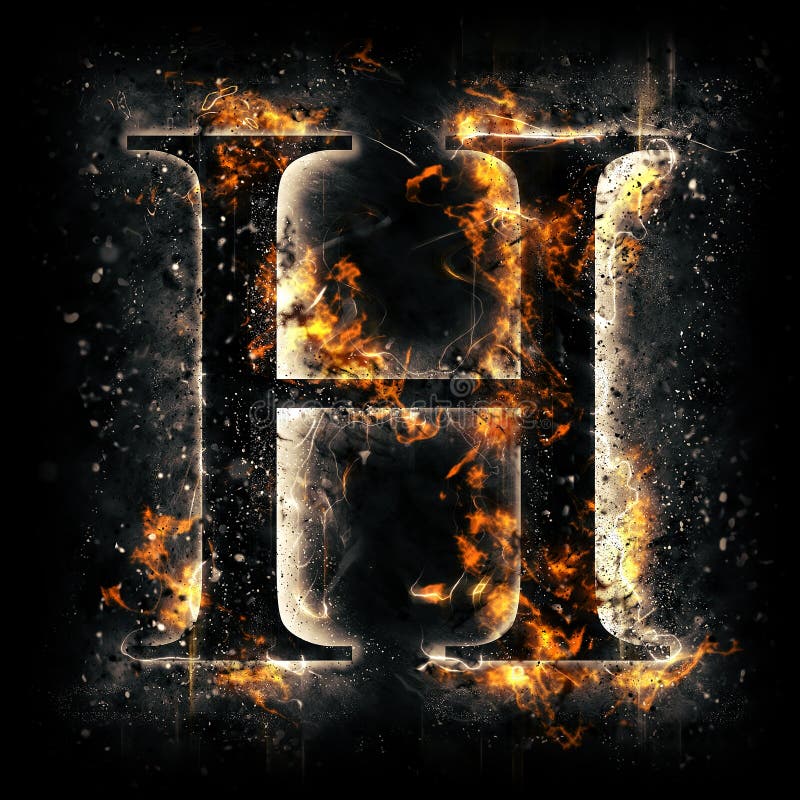 Letra H do fogo
