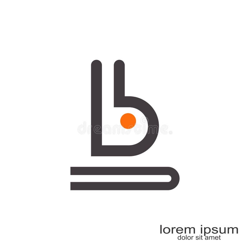Letra Logo Design de B ilustración del vector Letra Logo Design de B ilustración del vector