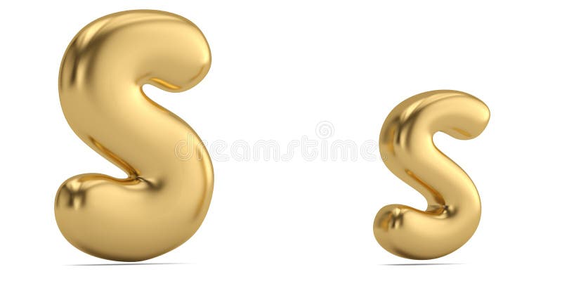 Letra s del alfabeto sólido del oro aislado en el fondo blanco ilustración 3D stock de ilustración Letra s del alfabeto sólido del oro aislado en el fondo blanco ilustración 3D stock de ilustración