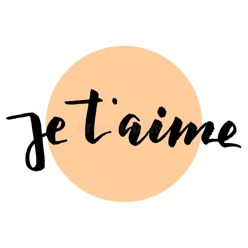 Letras del aime del ` de Je t libre illustration Letras del aime del ` de Je t libre illustration
