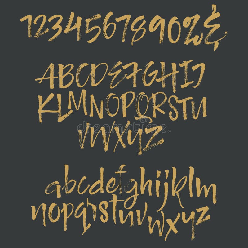 Letras del alfabeto: minúsculo, mayúsculo, números Alfabeto del vector libre illustration Letras del alfabeto: minúsculo, mayúsculo, números Alfabeto del vector libre illustration