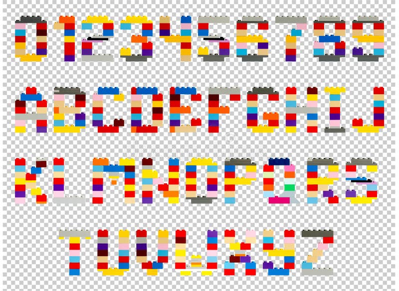 Letras E Numeros Do Desenhista Das Criancas Com Um Fundo