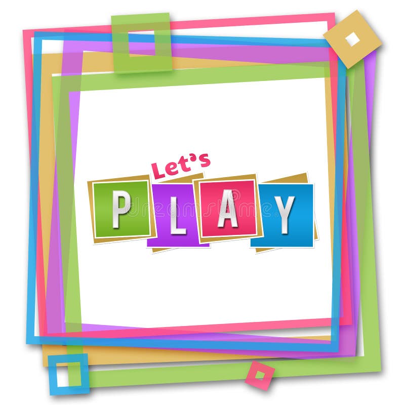 Lets Play Colorful Frame