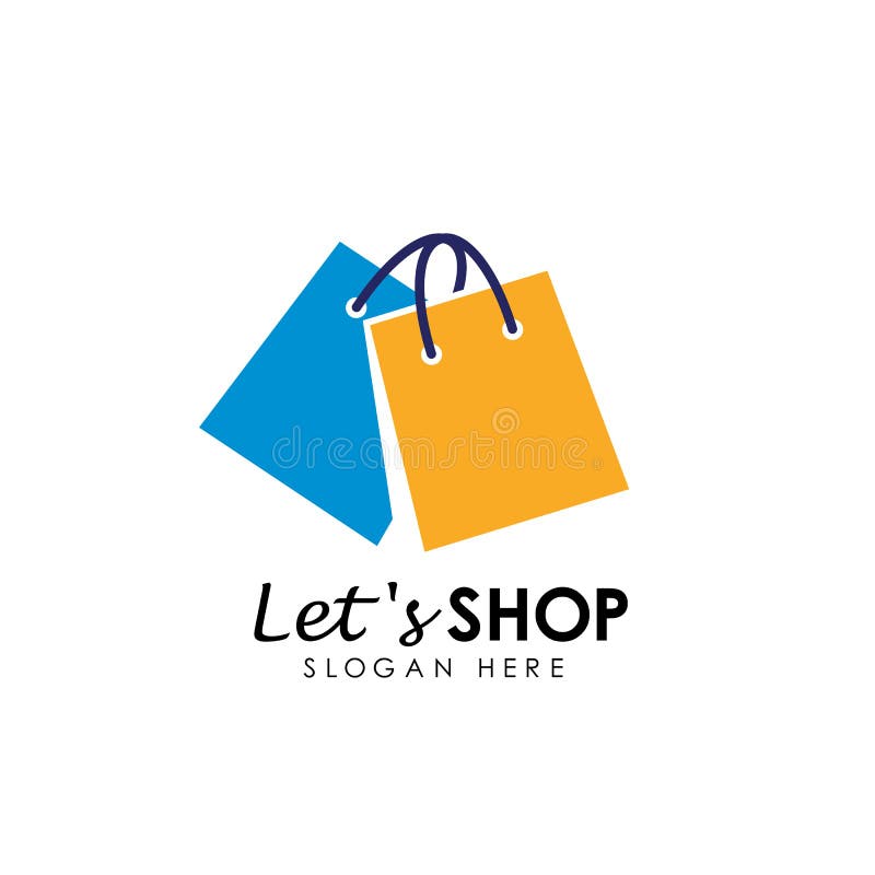 Lets Shopping Logo Design Template. Shop Icon Design Stock Vector ...