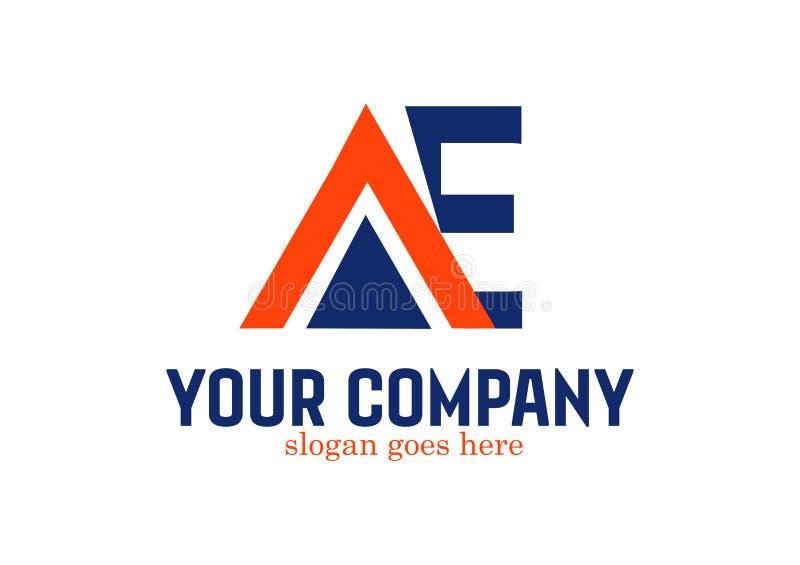 Letter AE Logo Design Vector Stock Vector - Illustration of ...