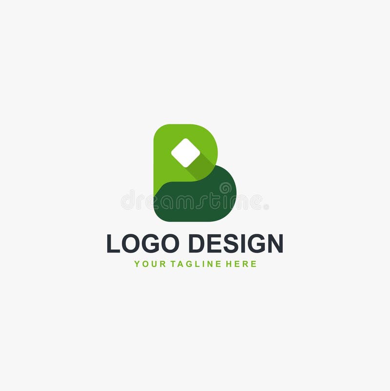 Green letter b logo icon design Royalty Free Vector Image